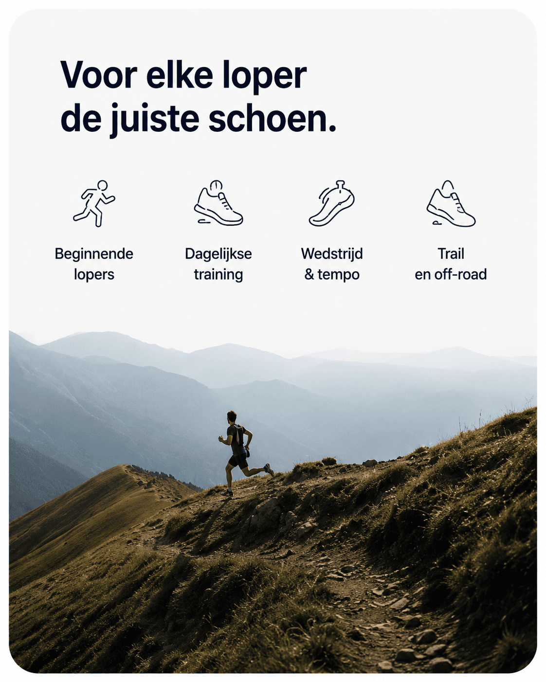 Overzicht van verschillende typen lopers en gebruikssituaties voor hardloopschoenen